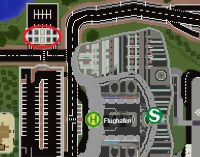 Autovermietung Flughafen Map